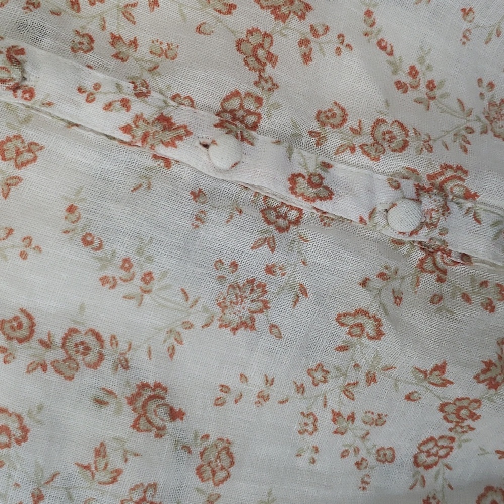 Free People Orange and Cream Sheath Maxi Dress Mock Neck - Picture 8 of 11